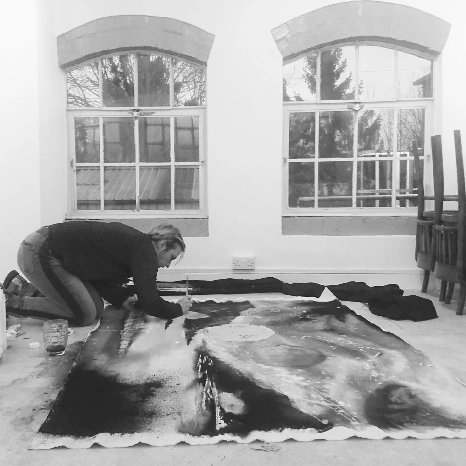 Painting Elements Reverie Earth_in the studio_Hannah Pugh All Is Not Lost Art.jpg