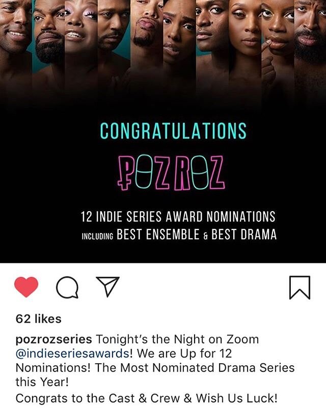 Earlier this year we worked with @onearchives to screen @pozrozseries in LA to a sold out crowd for #lovepositivewomen ! Since then, the stars and creators of Poz Roz have been getting so many well deserved nominations and awards. Good things happen 