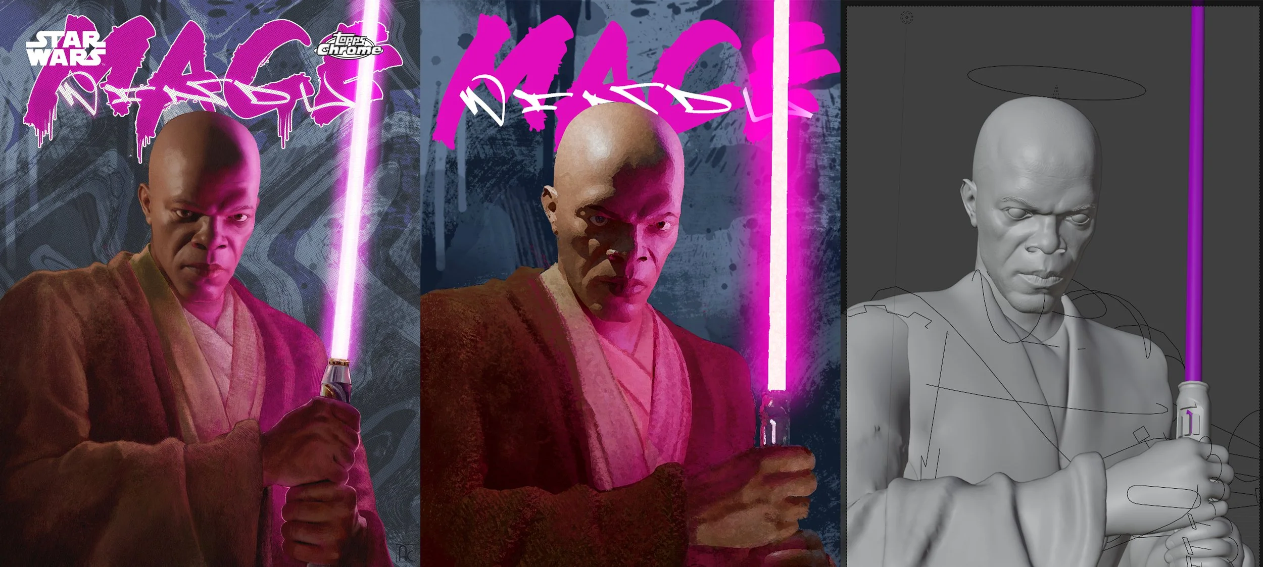 STAR WARS-Mace Windu Before & After