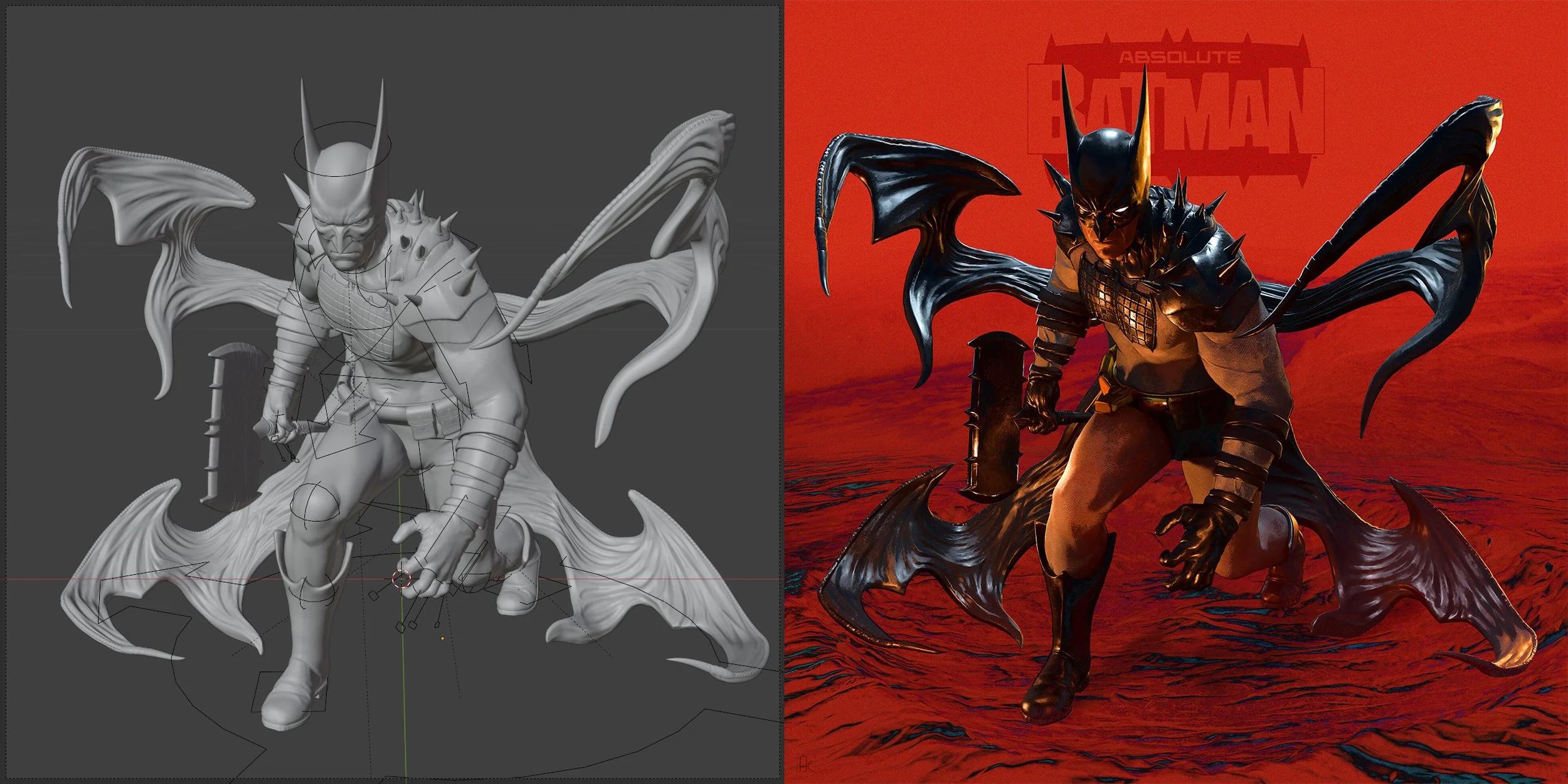 Absolute Batman Before and After