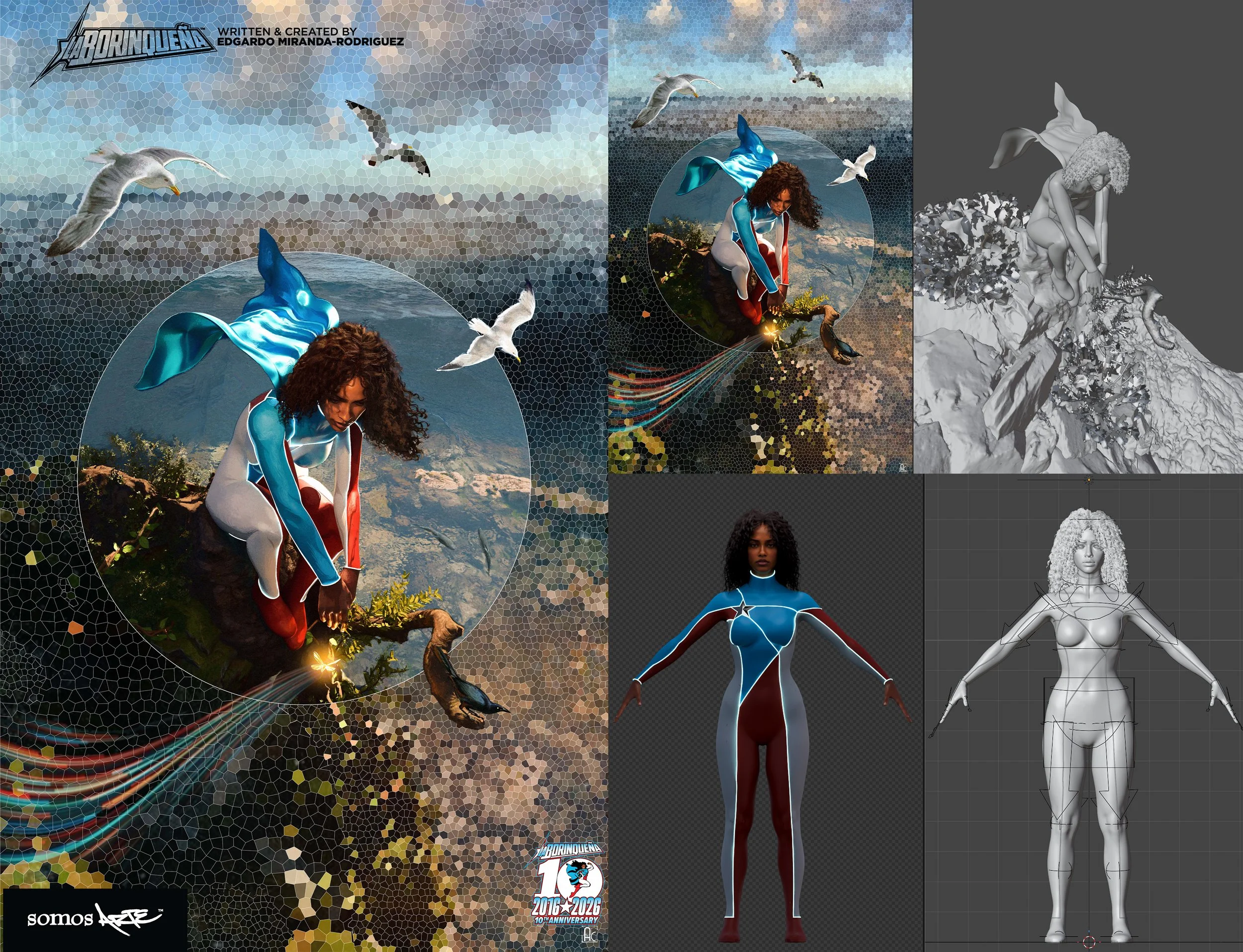 La Borinqueña Before and After