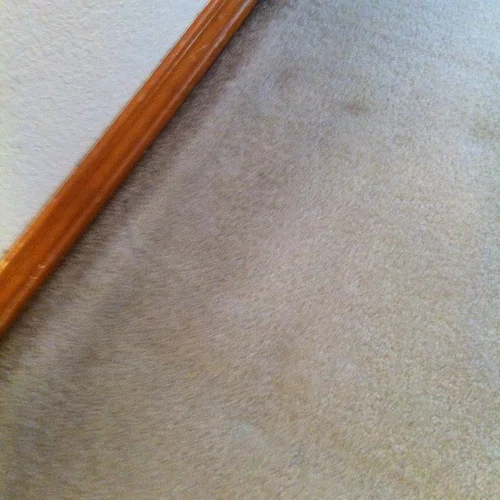  This image shows how much dirt the carpet edges 'filter' the dirty air in the home. &nbsp;This is due to imbalanced air pressure in the rooms when the furnace or air conditioner fan is on. &nbsp;The excess air pressure is compensated for inside the 