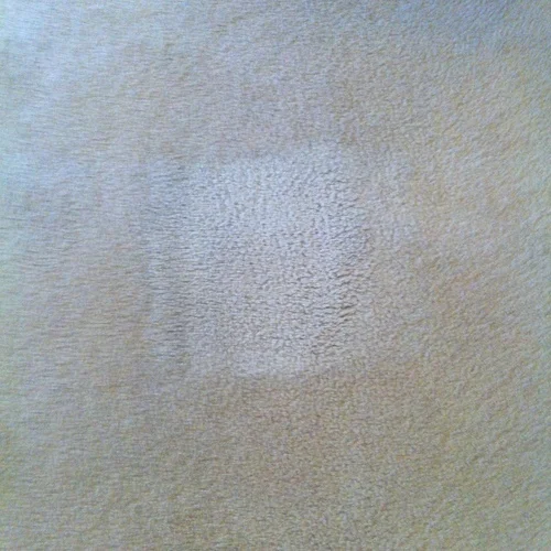  This carpet was 'cleaned' before using one of those 'oxy-clean' type detergents. &nbsp;We got this small area cleaned with just hot water extraction wand in a few seconds. &nbsp;The residual 'oxy' cleaner was still embedded in the fibers attracting 