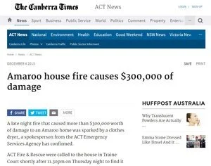 Amaroo house fire causes $300,000 of damage