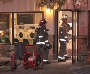 Clothes burn in dryer fire at laundromat