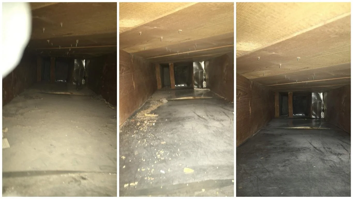 Before and after of recent job