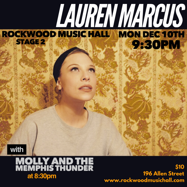 Lauren back at Rockwood with her band on DEC 10th!