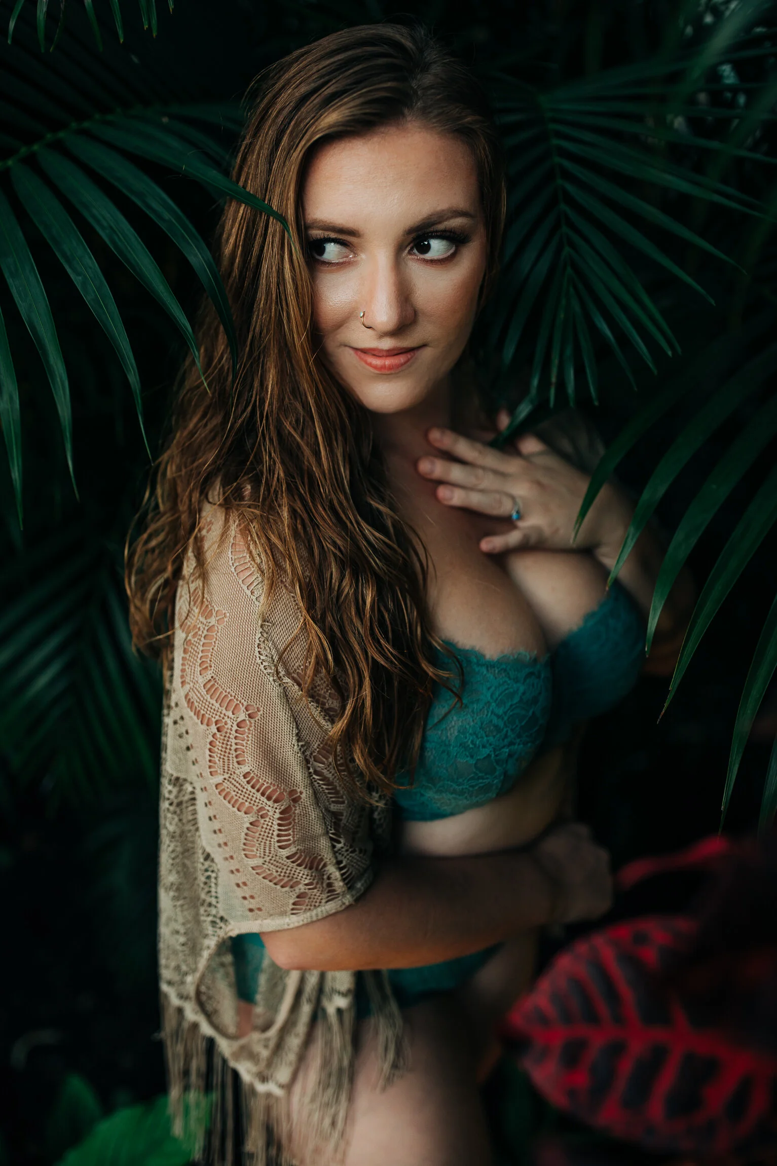 Garden in Paradise | Tropical Boudoir Photography | Oahu, Hawaii 