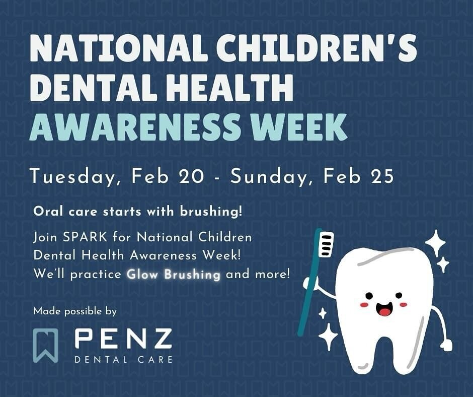 Friends in the #RochesterMN area with little ones: Join us at @sparkrochestermn to celebrate children&rsquo;s dental health! 🦷

We&rsquo;ll be there Wednesday 2/21 from 10AM-12:30PM for a glow brush activity, story time, and goody bags. Dr. Christin