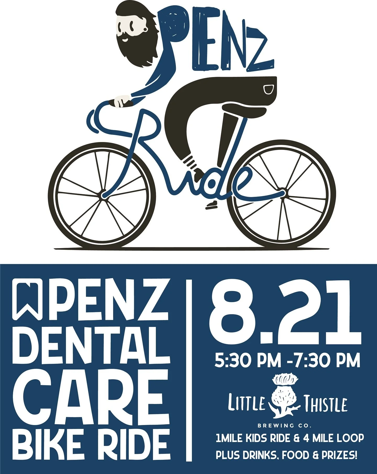 Calling all patients! 🗣️

Save the date for PDC&rsquo;s annual patient appreciation bike ride. 🚴&zwj;♂️🩵

8/21 at @littlethistlebeer 

You won&rsquo;t want to miss this! More details to come. 

___
@mattpenzdds 
@dentaldamdave 
@christina_dds 

#r