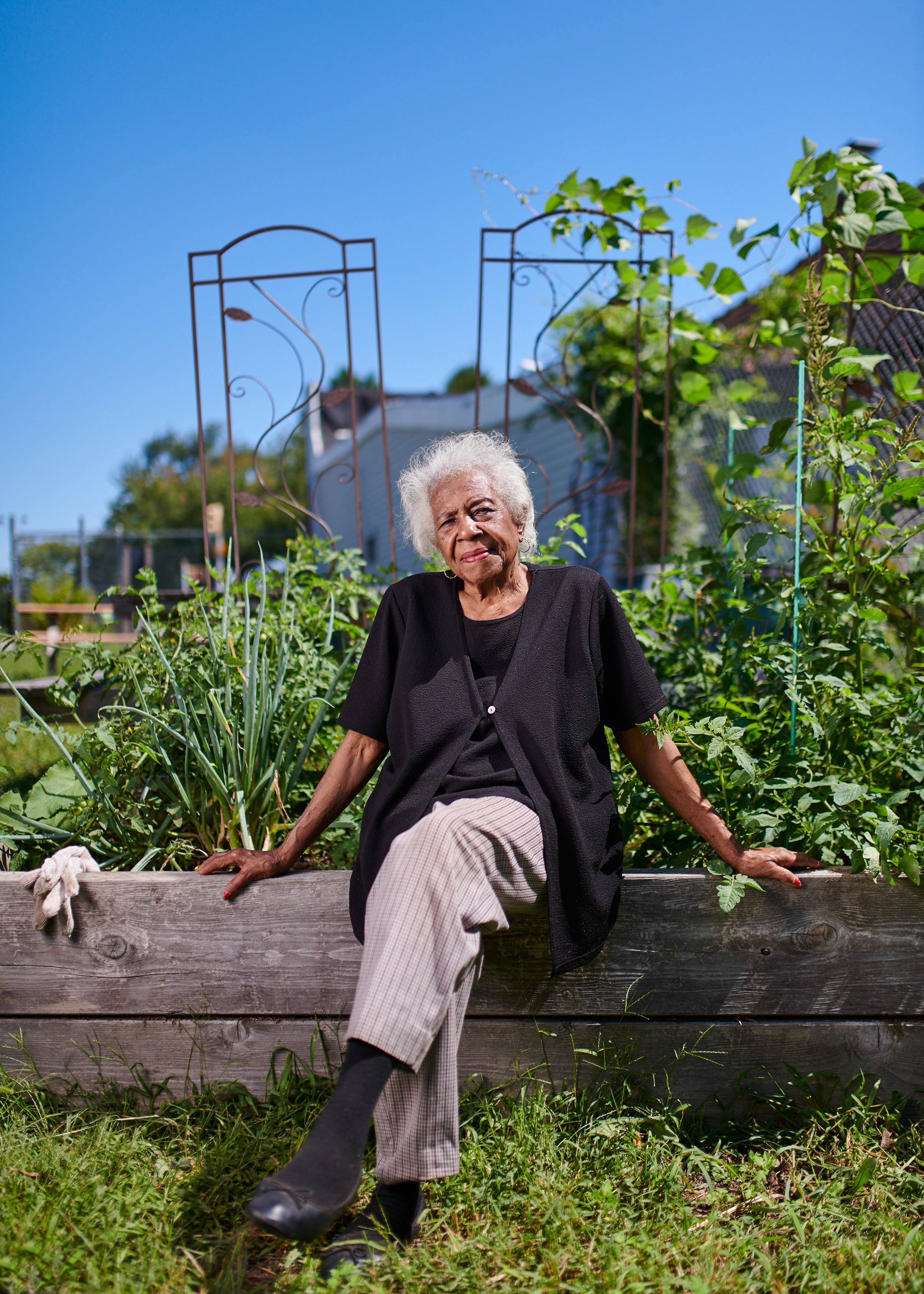 I'm proud that it's a community garden and that we're able to grow vegetables to distribute among the neighbors.

 -Joan Belton,
Merrick Marsden Neighbors Association II Garden,
South Jamaica, Queens, New York