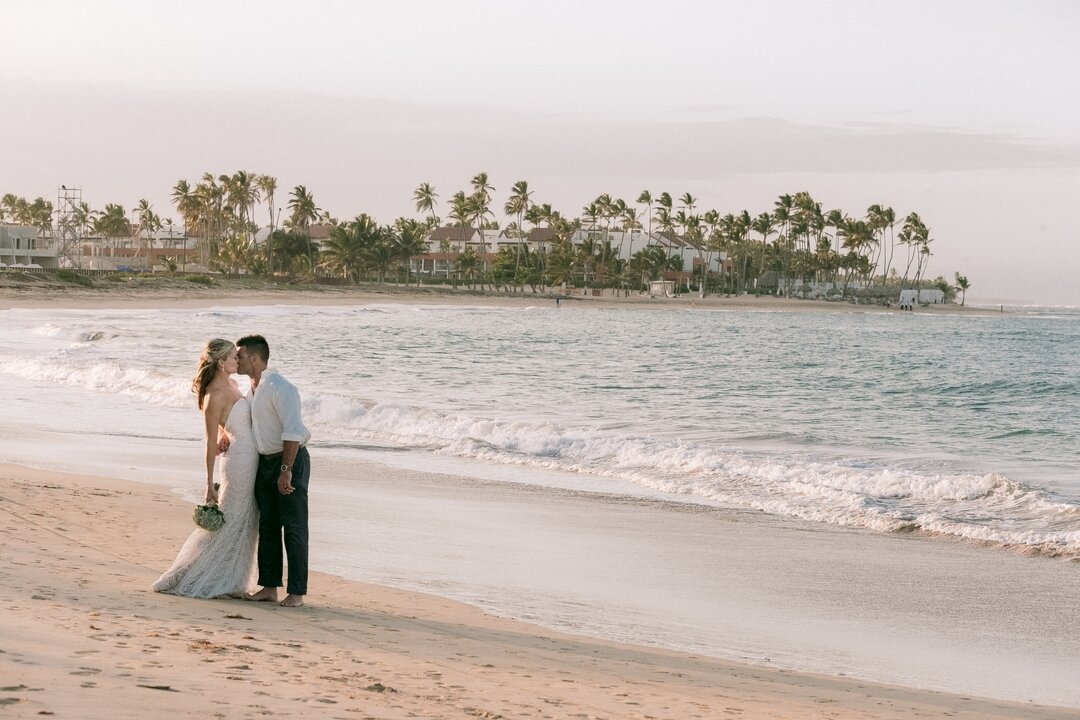 A &quot;just married&quot; stroll in the Dominican Republic.... 

#michaelkressphoto #wedding #love #marriage #weddingday #dcphotographer #photographer #weddingphotographer #bridal #engagement #justmarried #destinationwedding #beachwedding