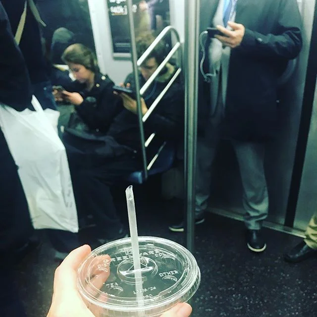 On my way to meet The Mr. There may or may not be a G &amp; T in this to-go cup. #togo #datenight❤️ #afterwork