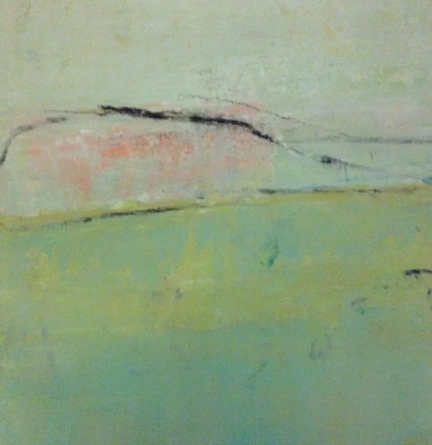   Into a Sea of Forgetfulness  12x12 in. | acrylic, &amp; pastel on paper 