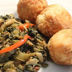 Callaloo & Salfish