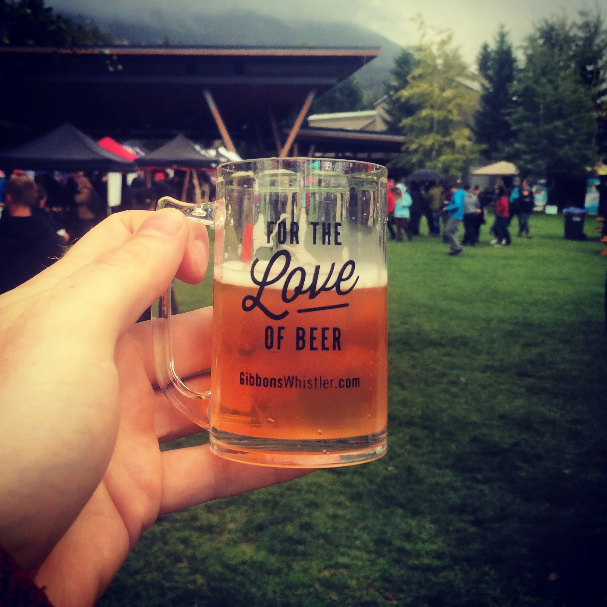 A mini pint of awesomeness courtesy of the Whistler Village Beer Festival