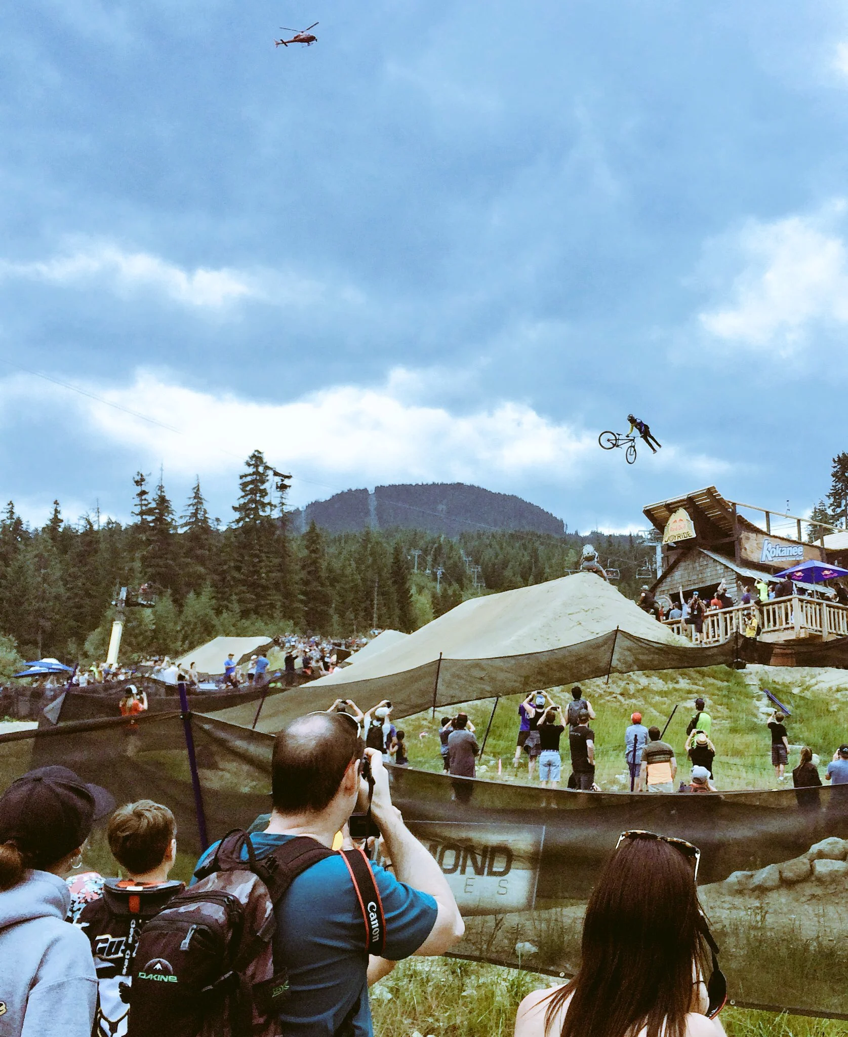 Red Bull Joyride from a mountainside viewing point - Photo credit: Blake Allen 