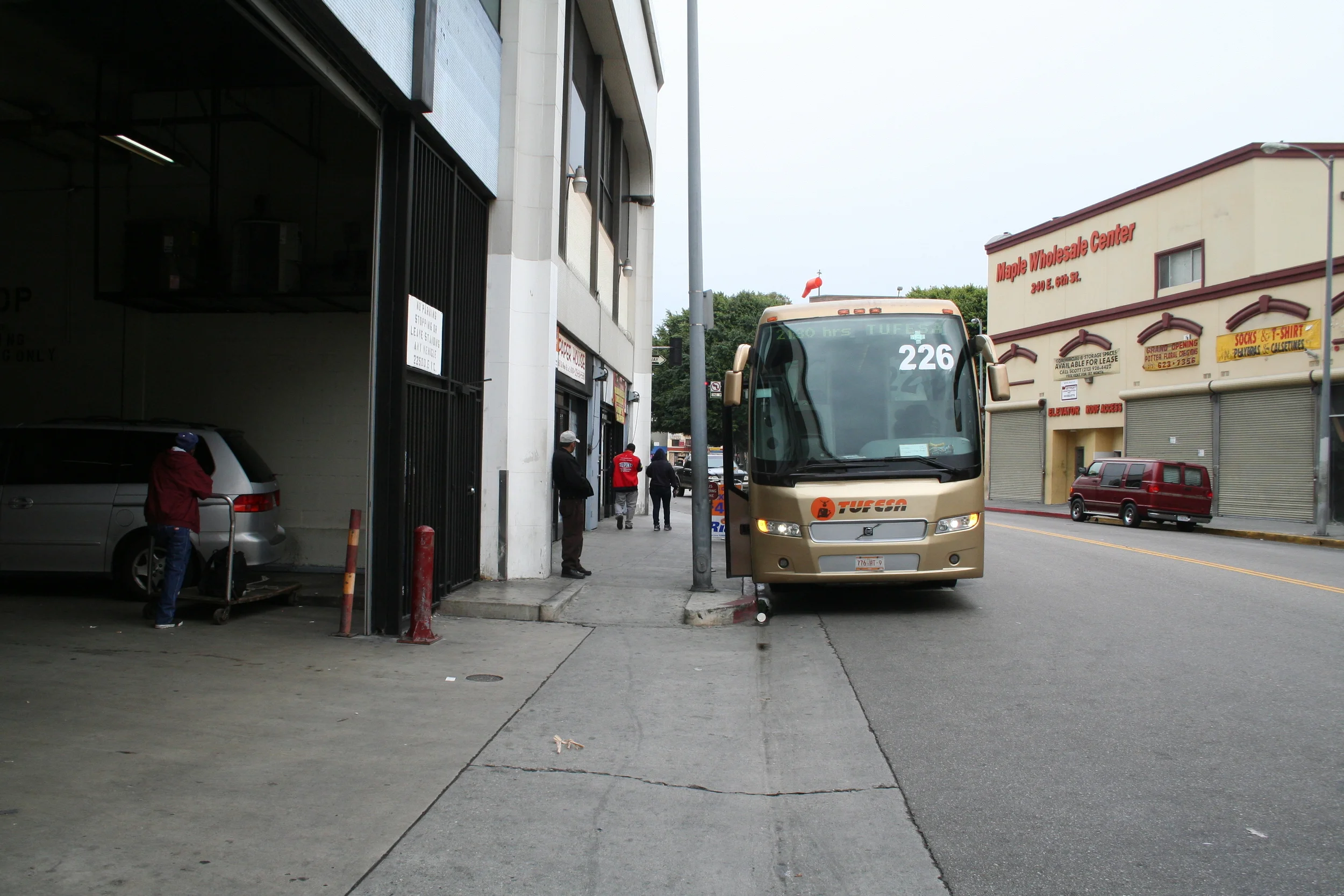 The old LA bus station downtown at 6th and Los Angeles Streets