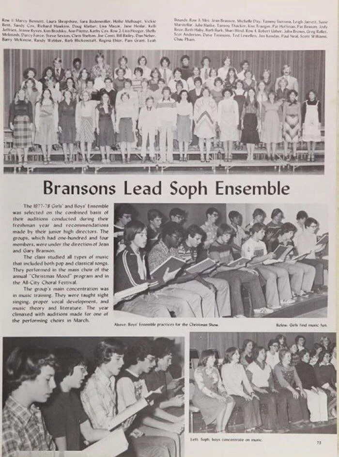 From Bill's high school yearbook