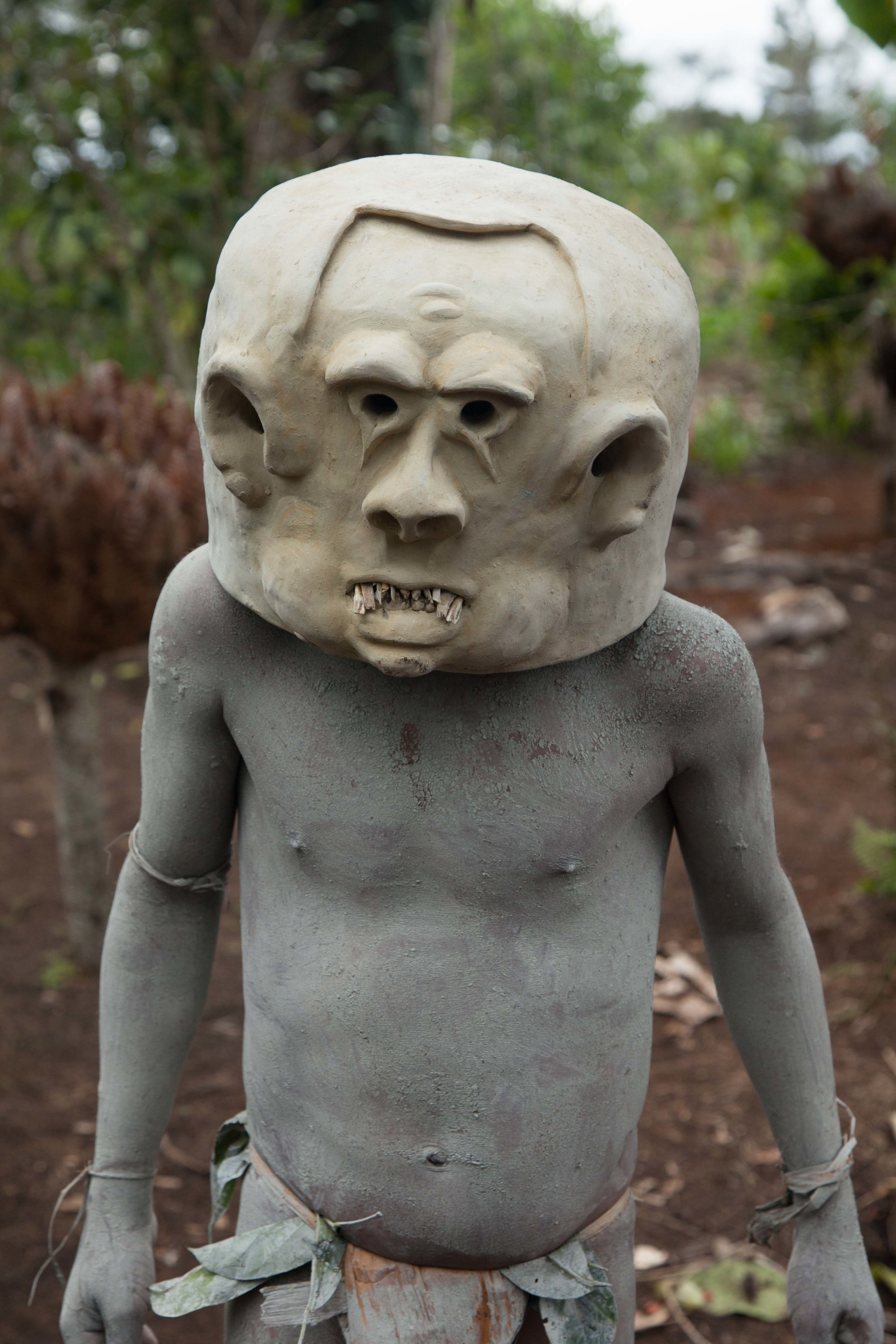 A young Asaro Mudman in training. Eastern Highland province