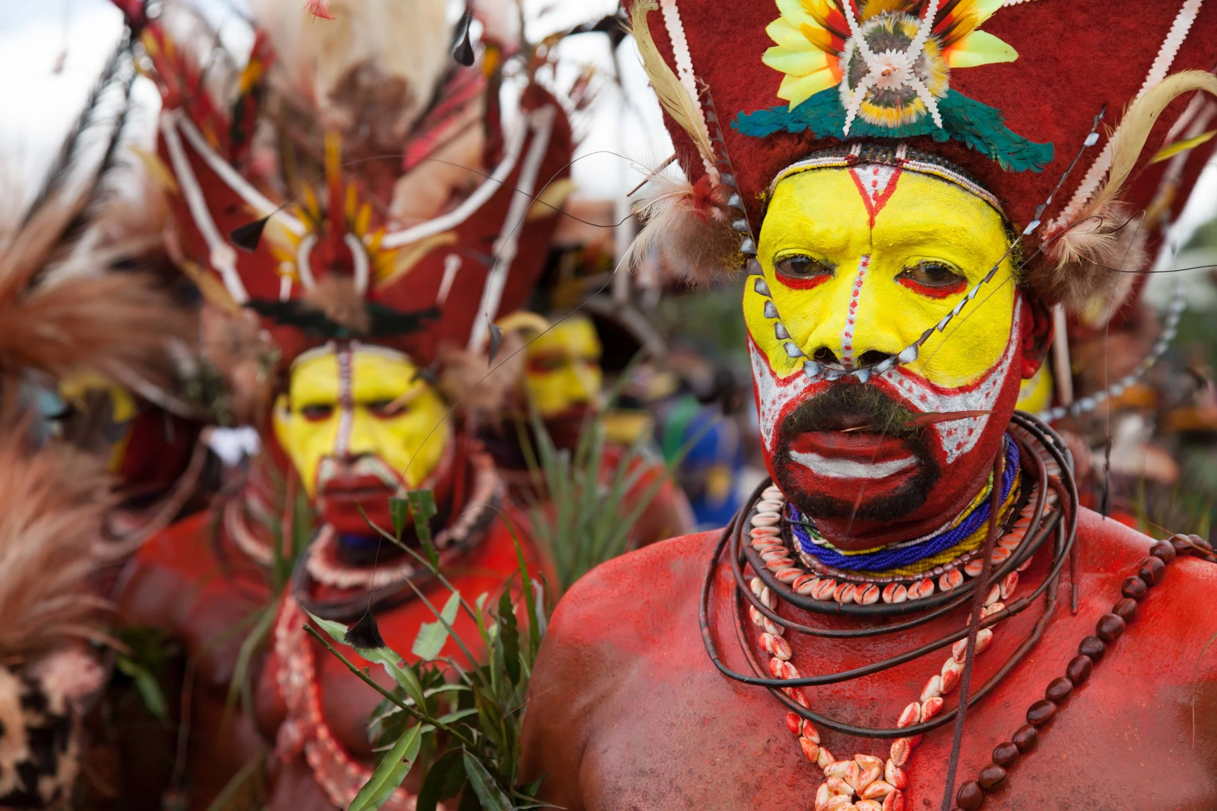 Tribes gather to celebrate their heritage at the annual Goroka Show sing sing
