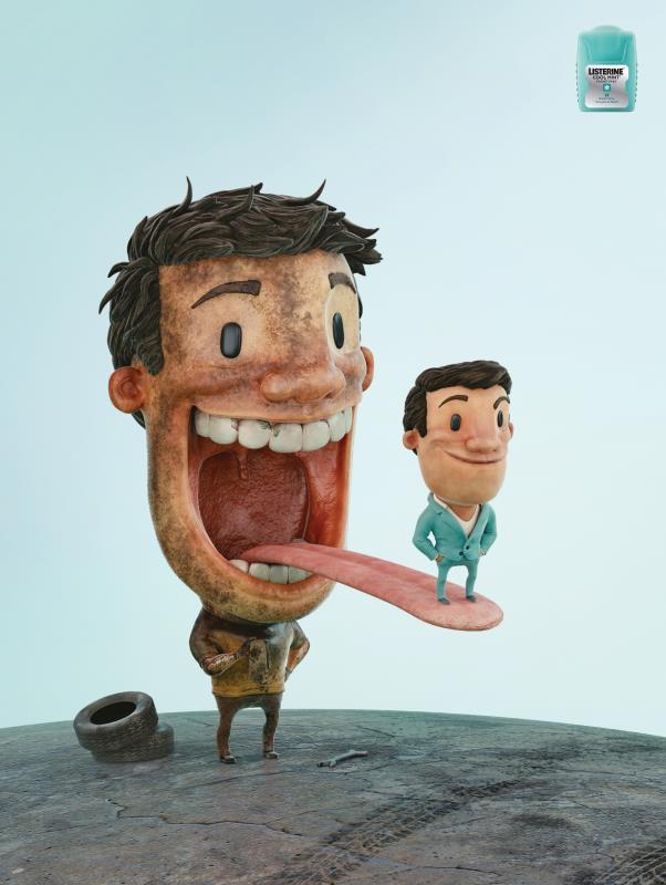 CÚSPIDE OUTDOOR Johnson & Johnson DDB Latina Listerine Strips Taller