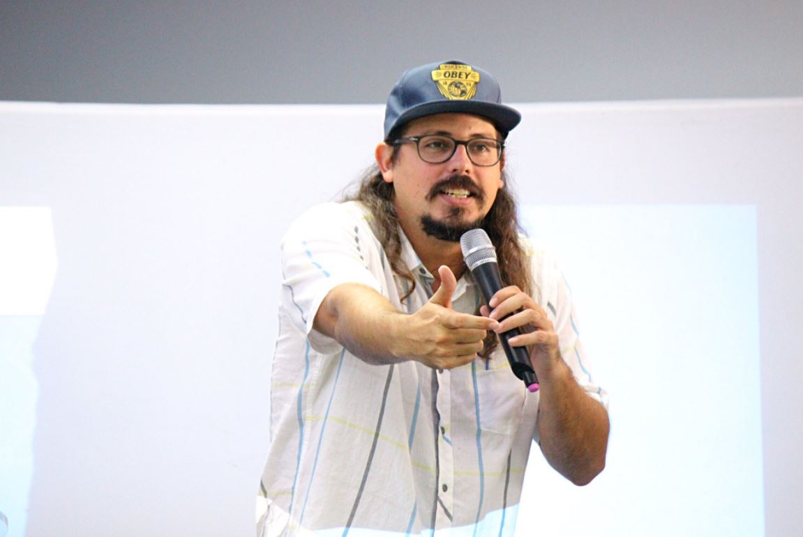El comediante habló sobre sus orígenes en el ciberespacio. Foto: Suministrada por Druell Music ( druellmusic@gmail.com )