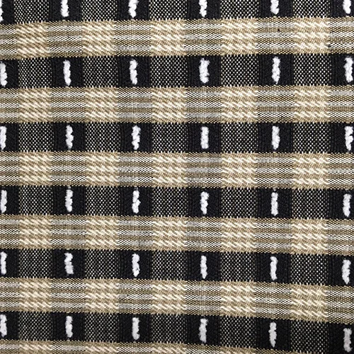 Sm Fun Stripe Tiger Style: Checks & Plaids ID: 10749 Color: Black/Tan Retail Price: $16.90 per yard Content: 100% Cotton