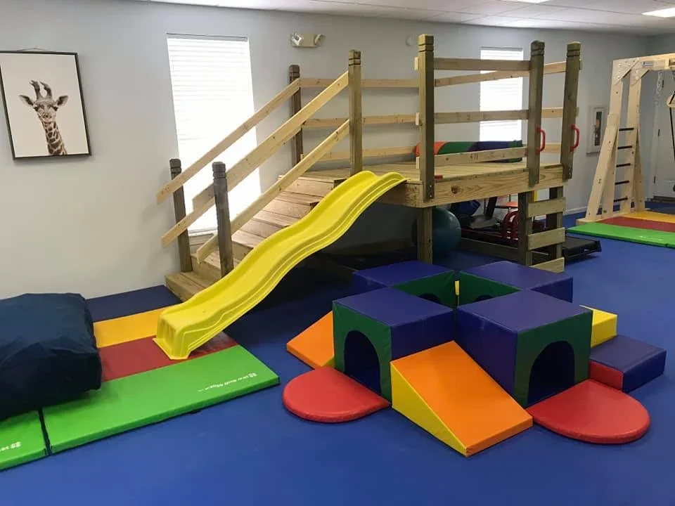 Pediatric therap gym at Speech and Language Rehabilitation Services in Raleigh and Eastern NC