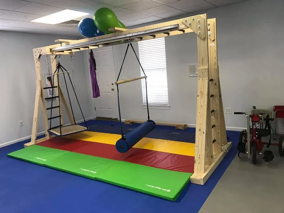 Pediatric therap gym at Speech and Language Rehabilitation Services in Raleigh and Eastern NC