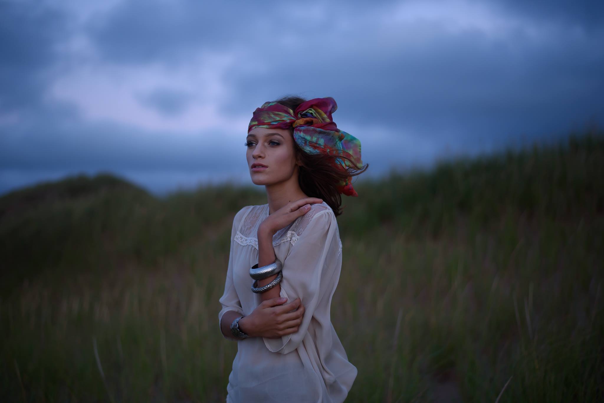 Photography: Stephanie Lane l Model: Athenais Testi l Hair/MUA: Amy Barter l Hand Dyed Silk: Dee Wilkie