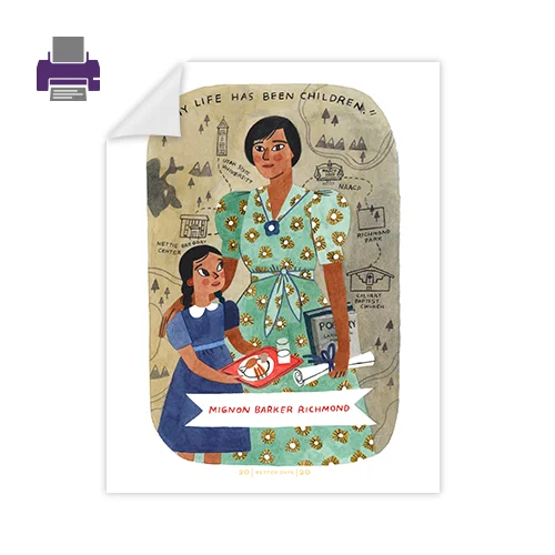 Illustrated Poster Download - Mignon Barker Richmond