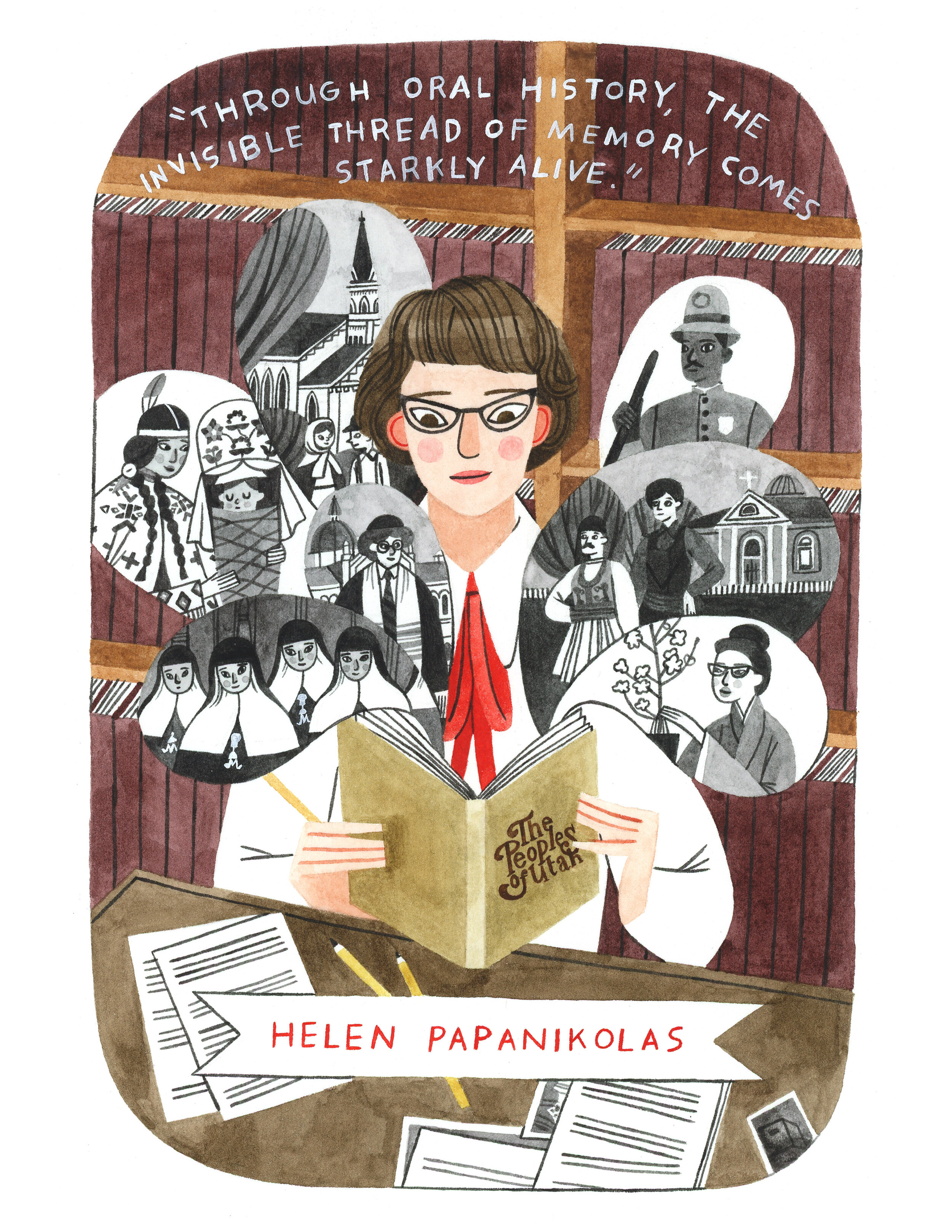 Illustrated Poster Download  - Helen Papanikolas 