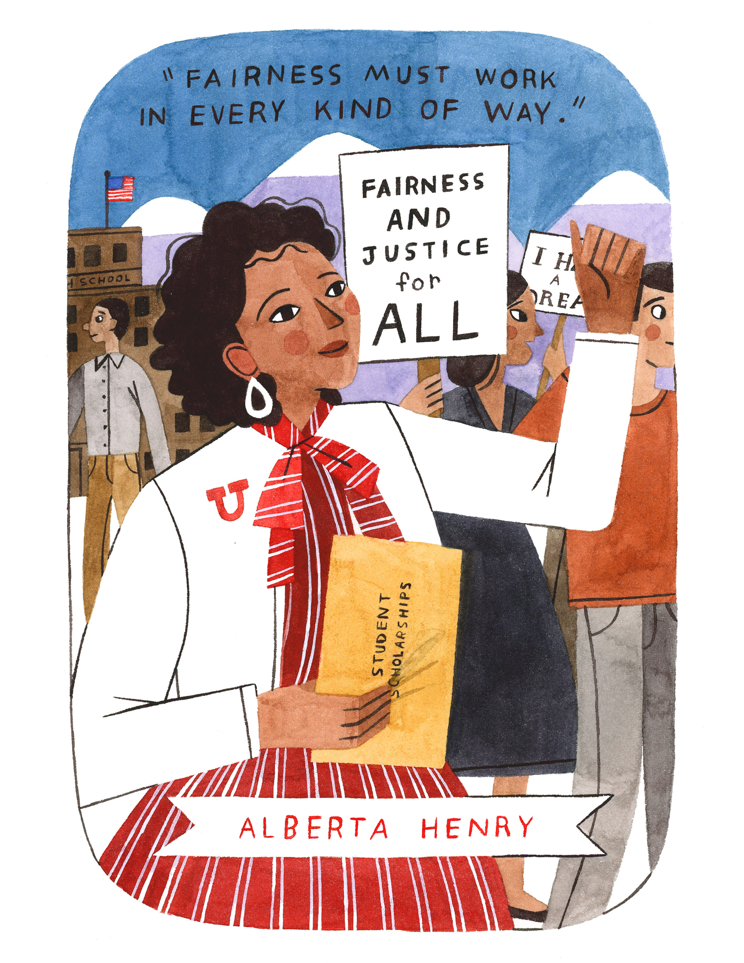 Illustrated Poster Download  - Alberta Henry