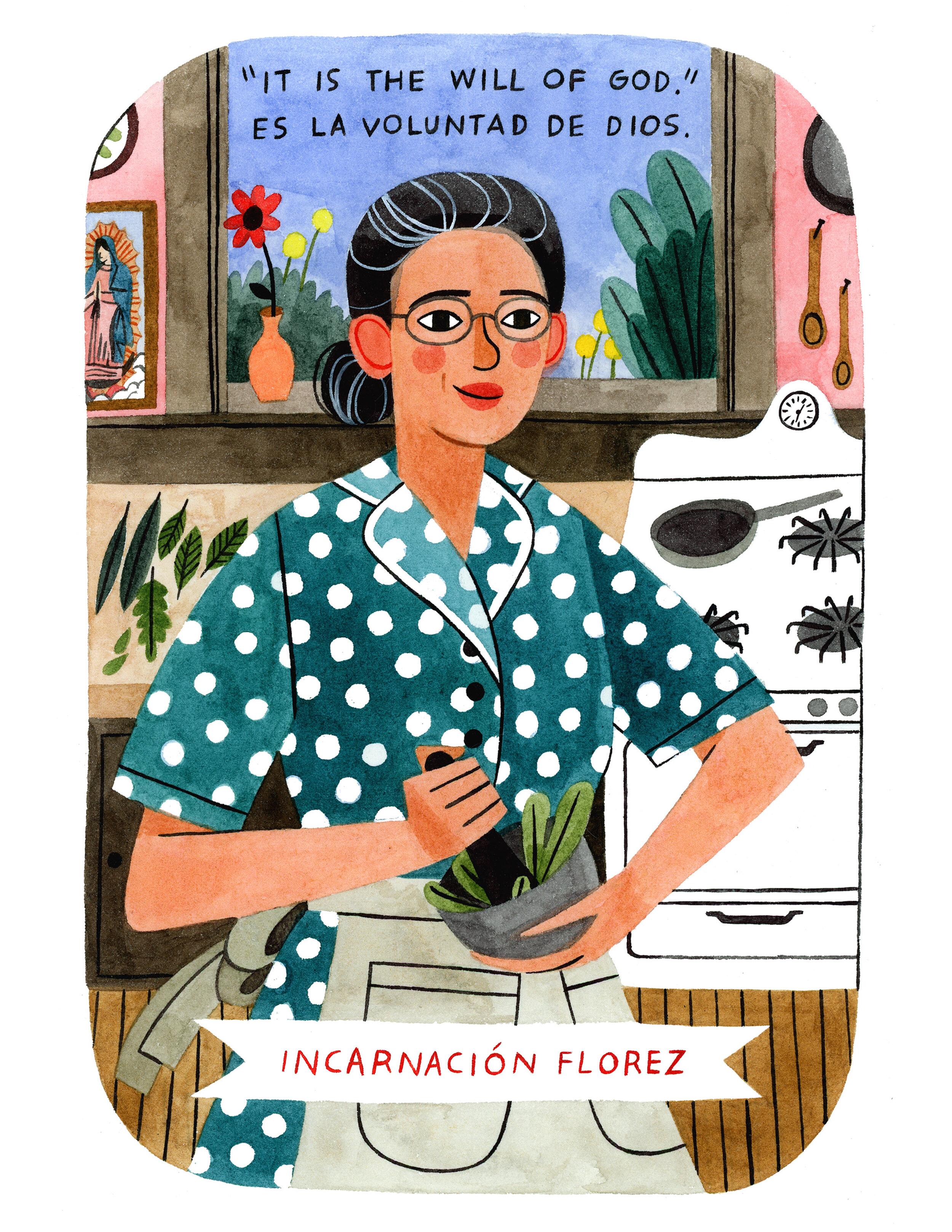 Illustrated Poster Download  - Incarnación Florez