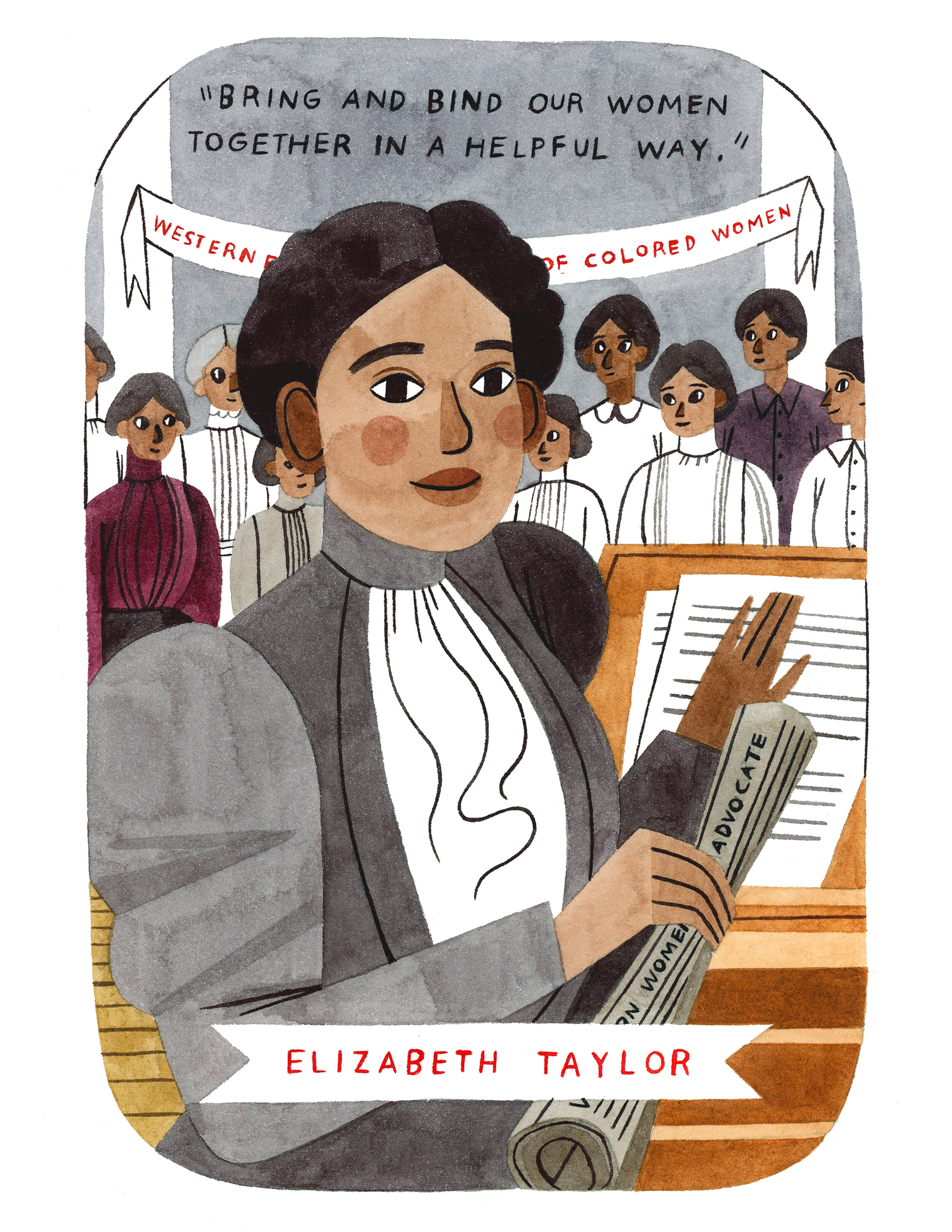 Illustrated Poster Download  - Elizabeth Taylor