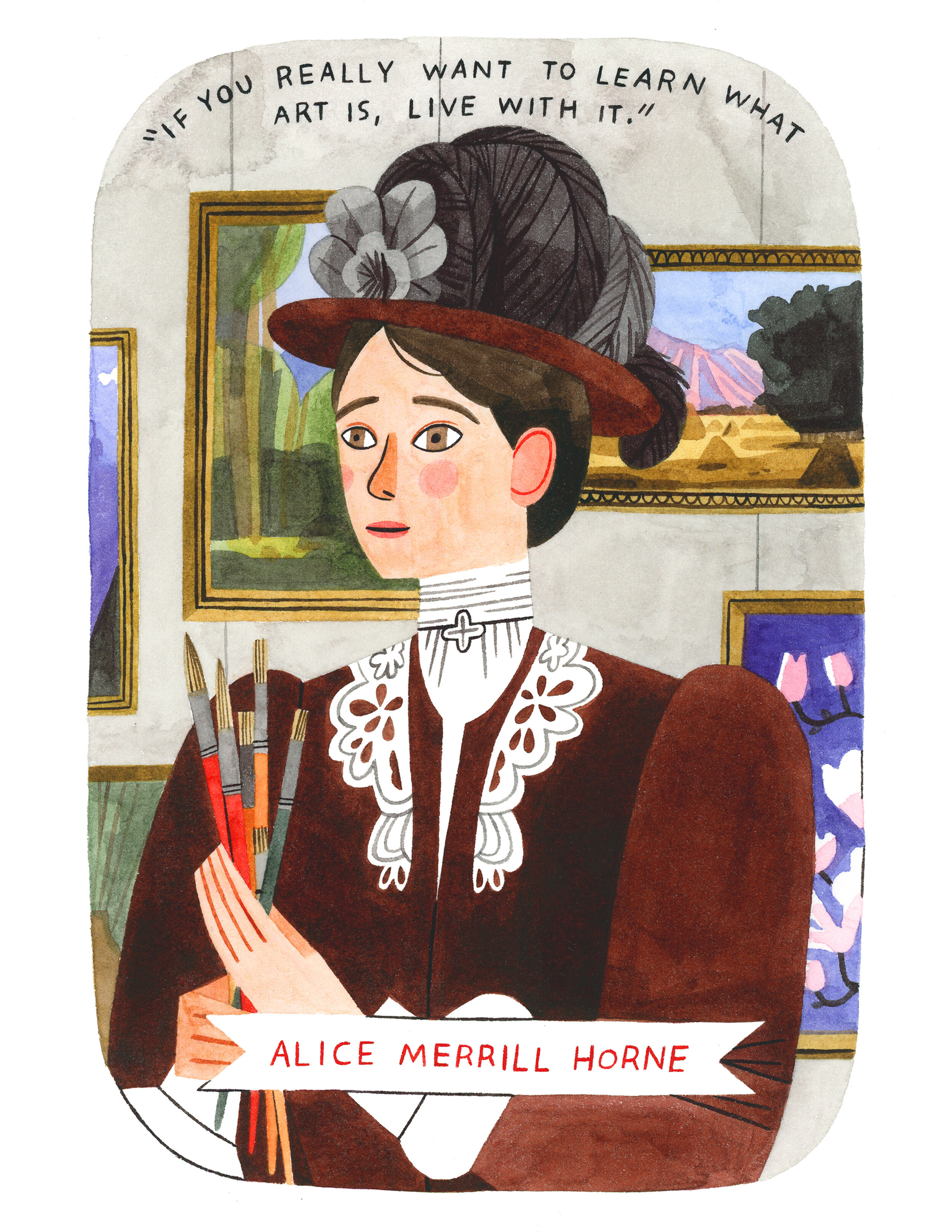 Illustrated Poster Download  - Alice Merrill Horne