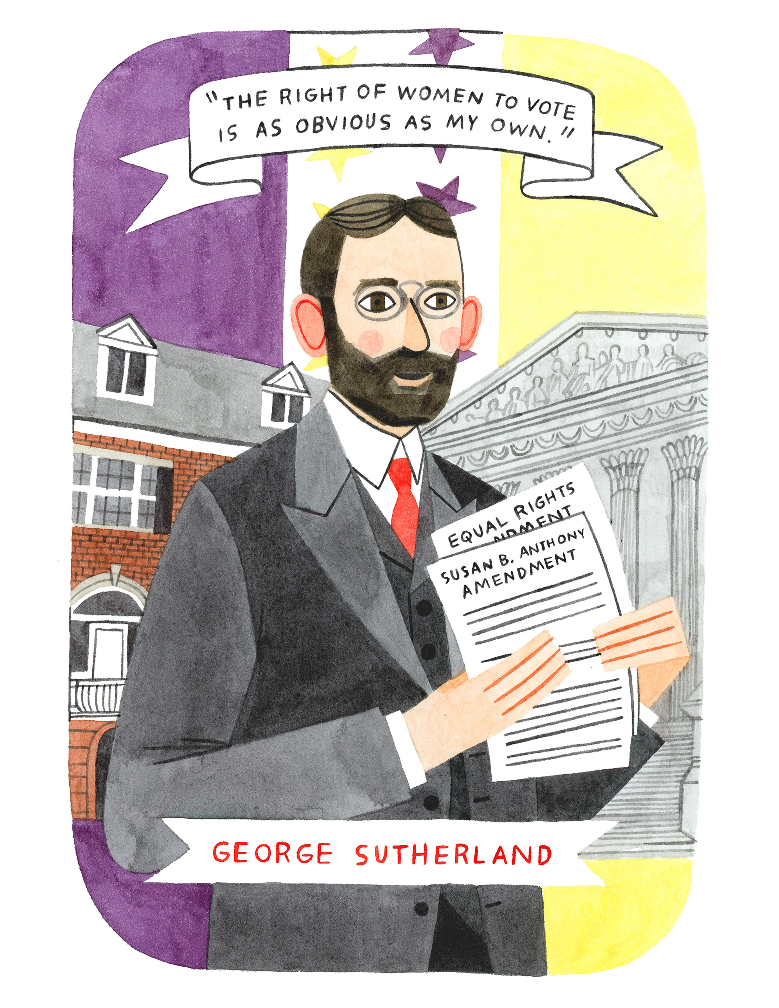Illustrated Poster Download  - George Sutherland