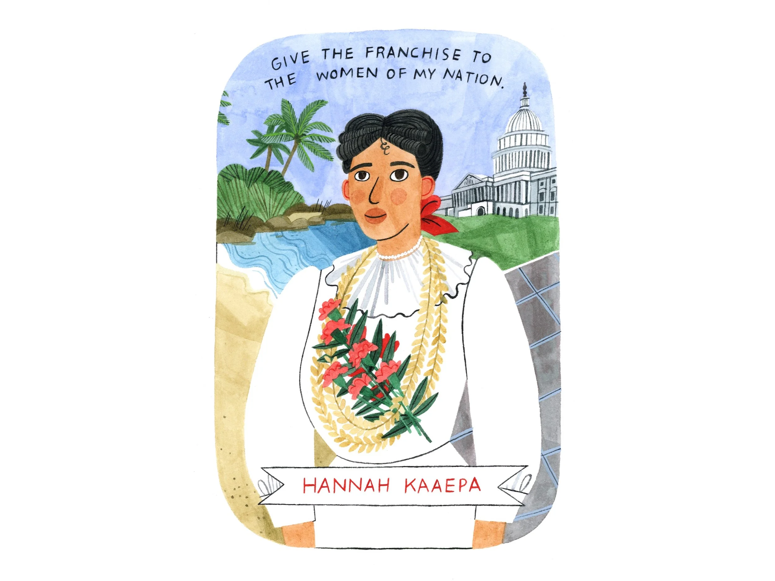 Hannah Kaaepa suffrage marker dedication