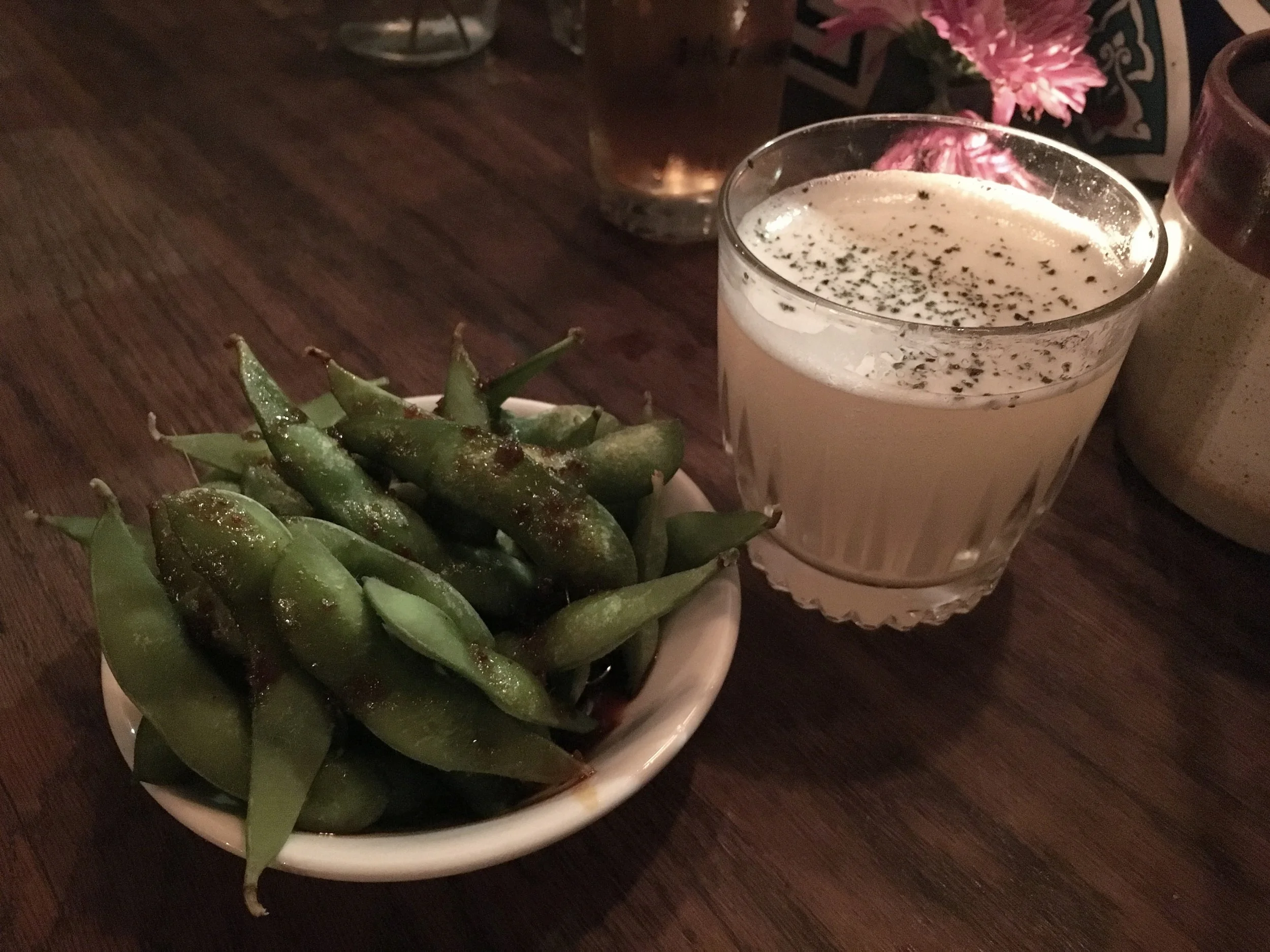Spicy Edamame / Lychee Daiquiri £8.00