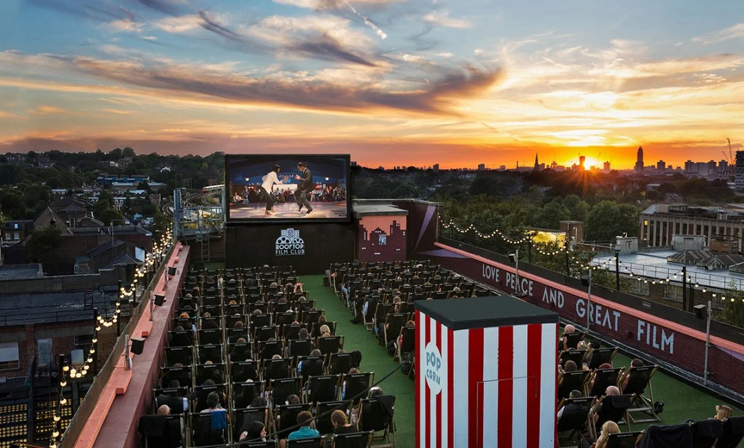 Rootop Film Club at the Bussey Building, Peckham. Image; rooftopfilmclub