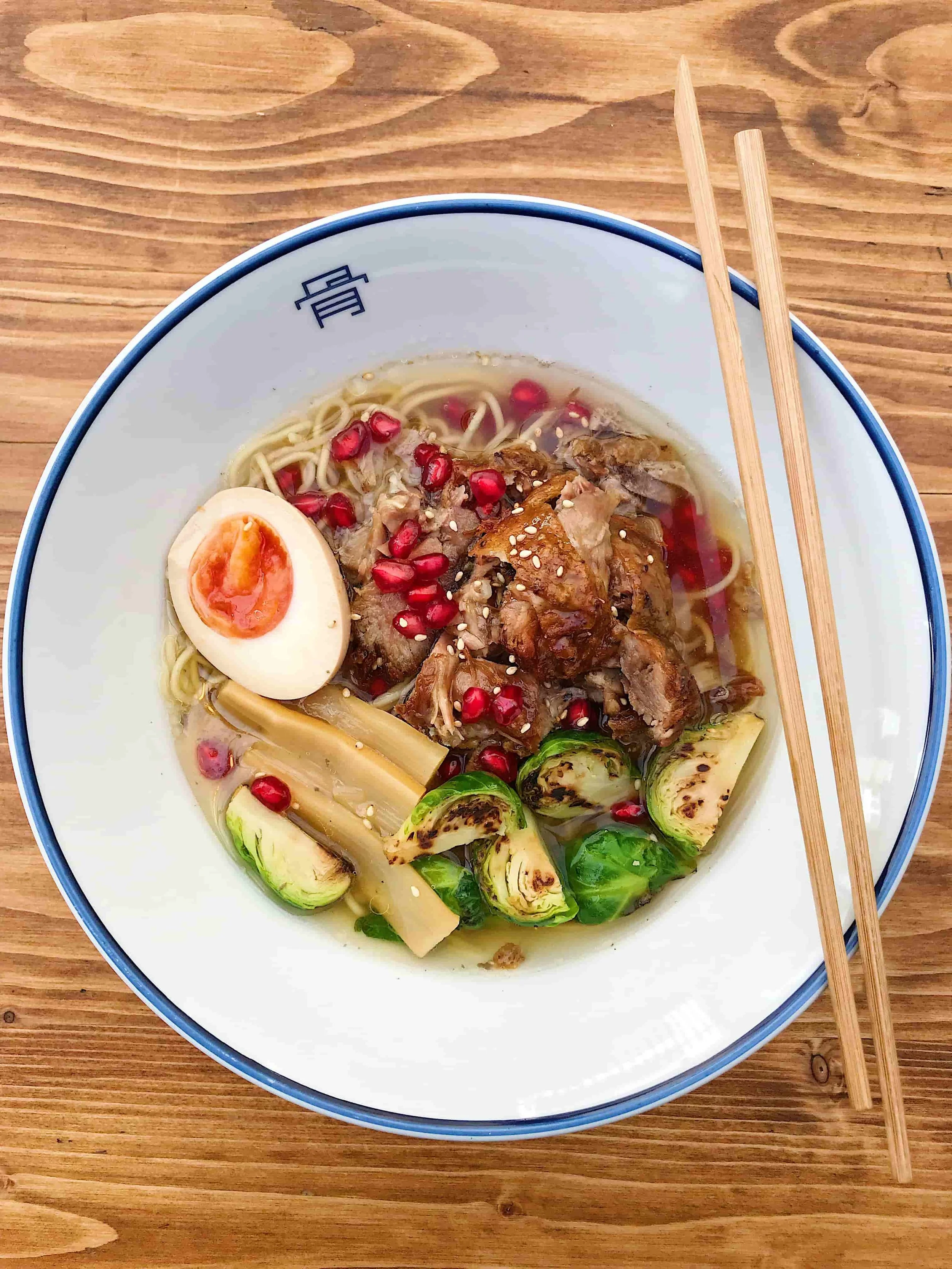 Tonkotsu's winter menu - think Brussels sprouts and very hot broth