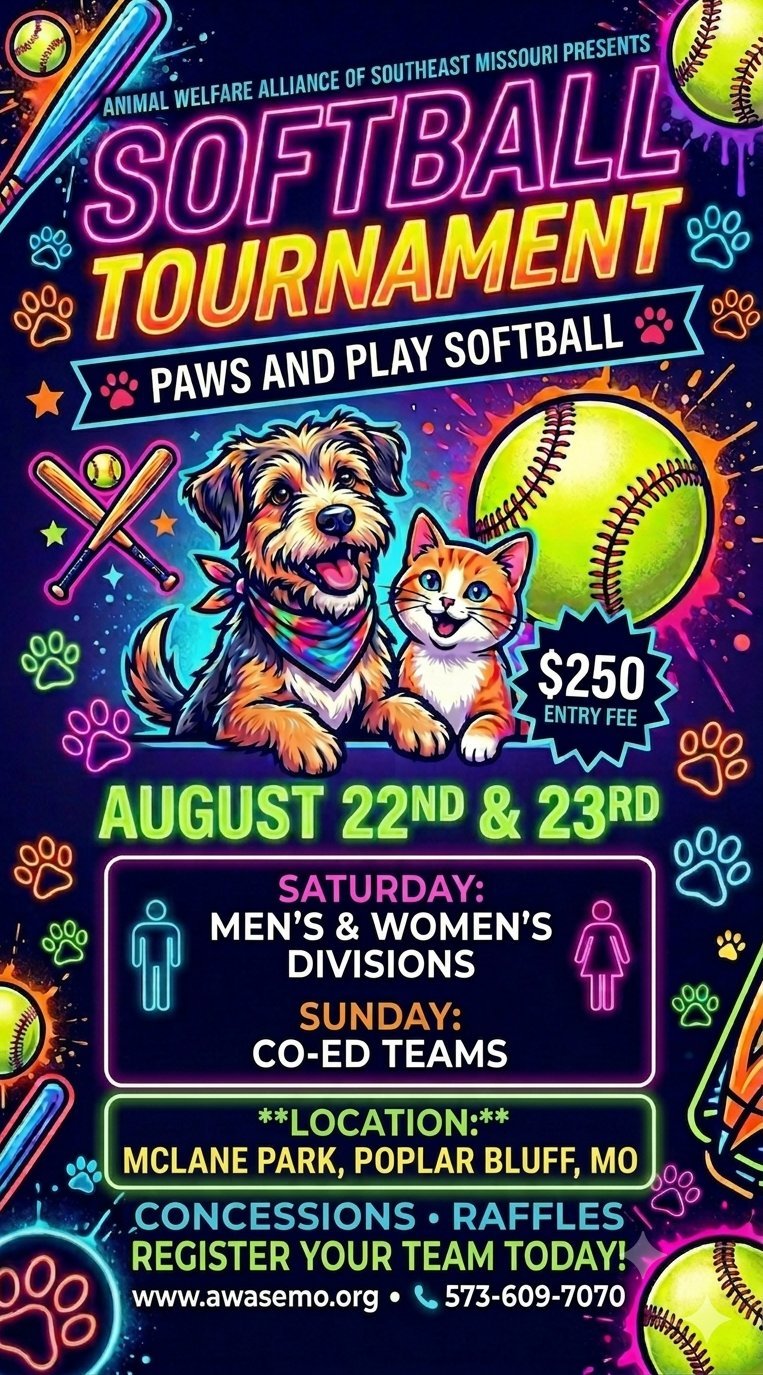Paws and Play Softball Tournament