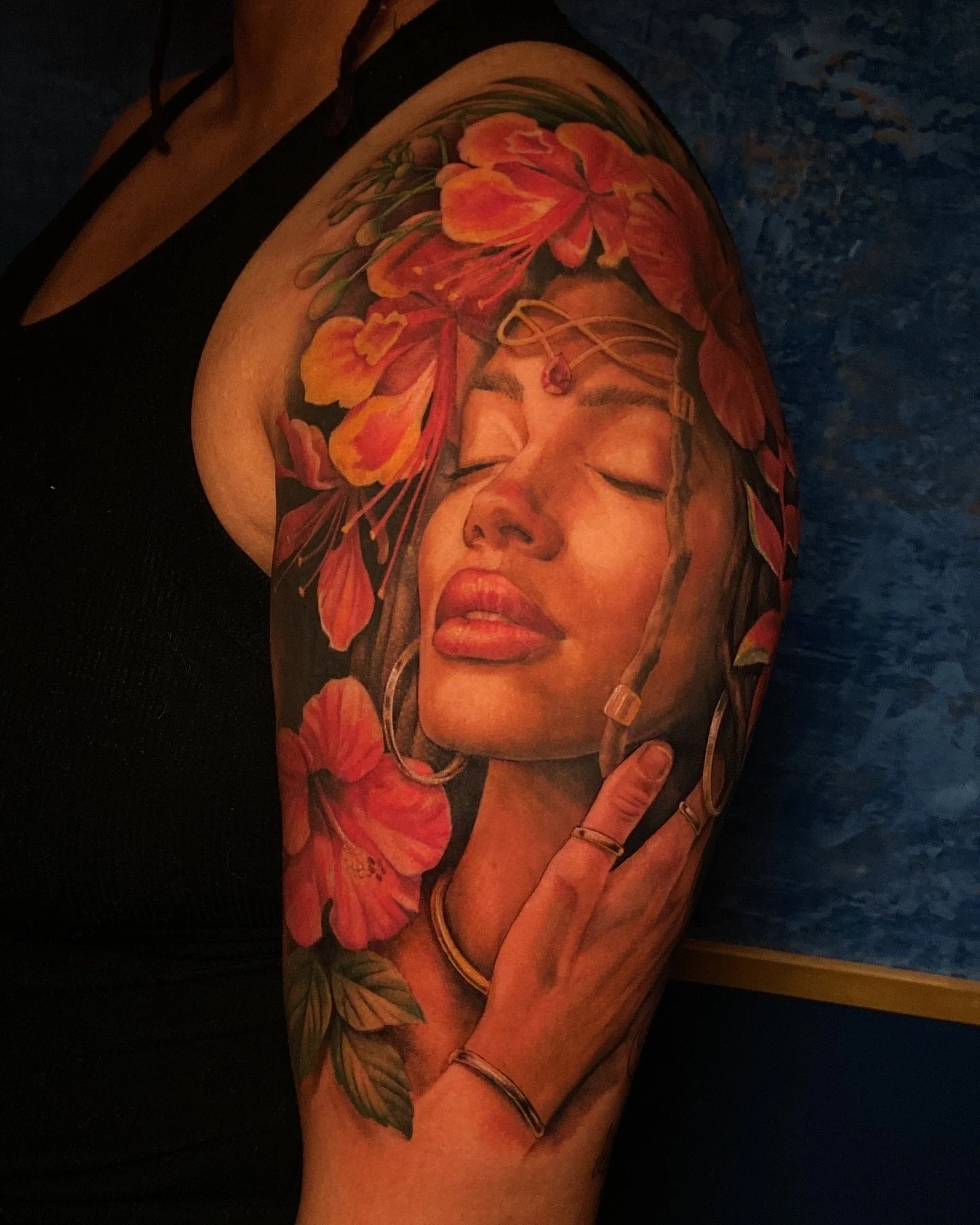 Adriana-hallow-tattoo-Melanated-skin-color-realism-nyc-tropical-mother-earth.jpg