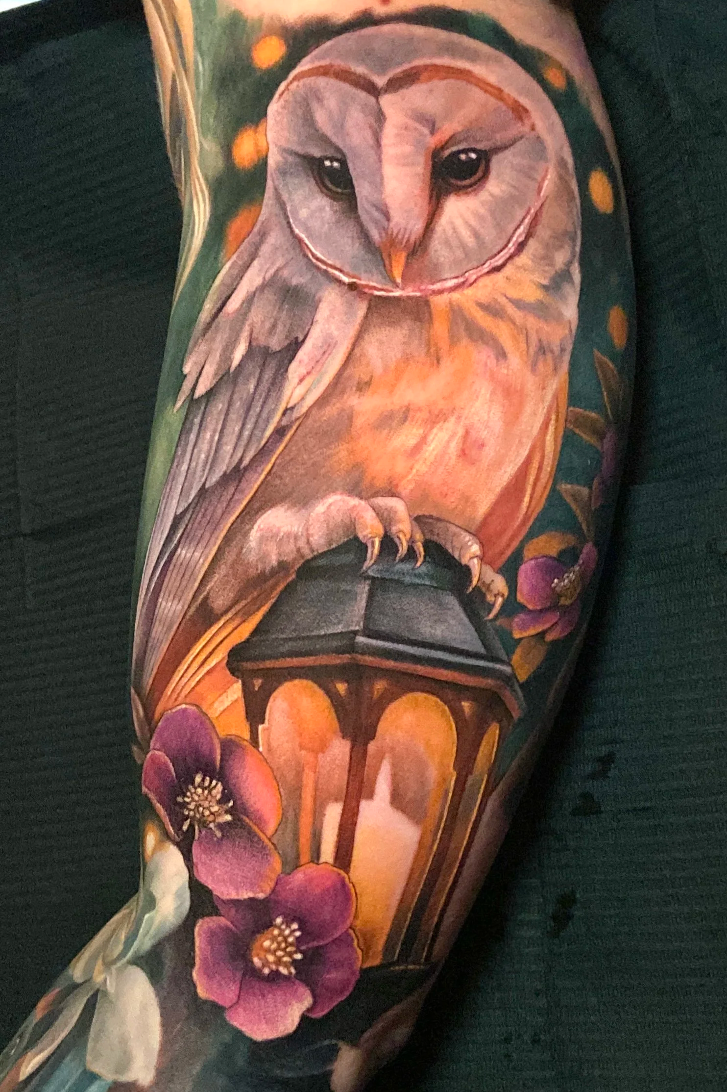 Adriana-hallow-tattoo-Melanated-skin-color-realism-nyc-owl-lantern-romantic.png