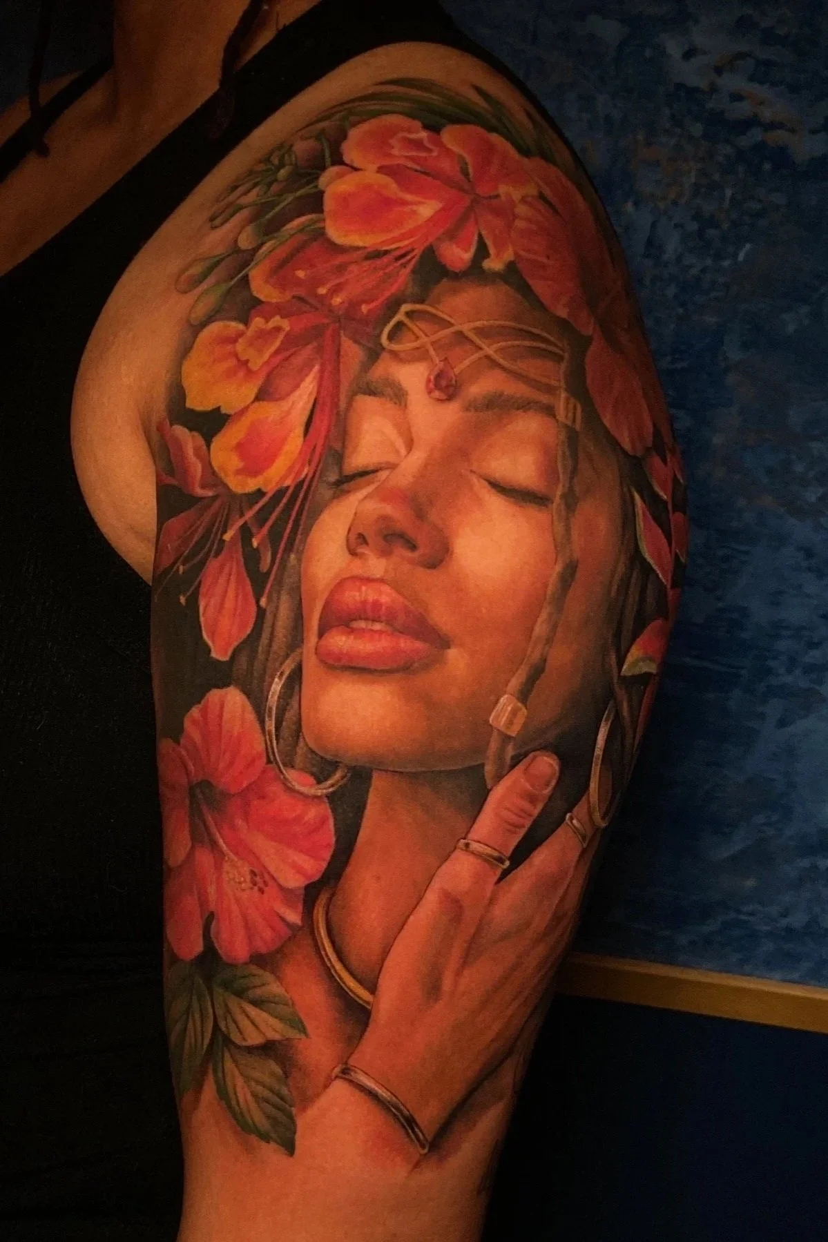 Adriana-hallow-tattoo-Melanated-skin-color-realism-nyc-tropical-mother-earth.jpg