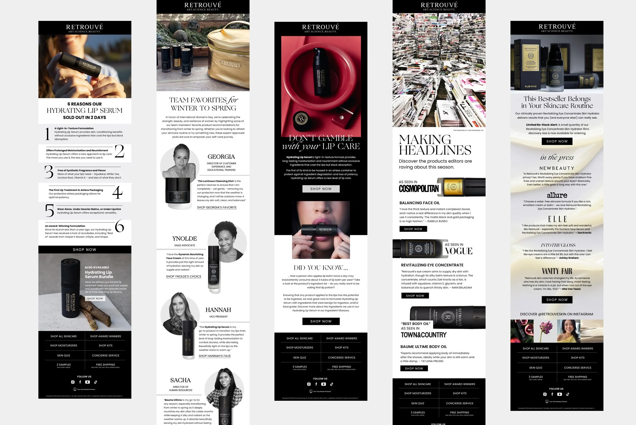 Email Blasts for Retrouvé