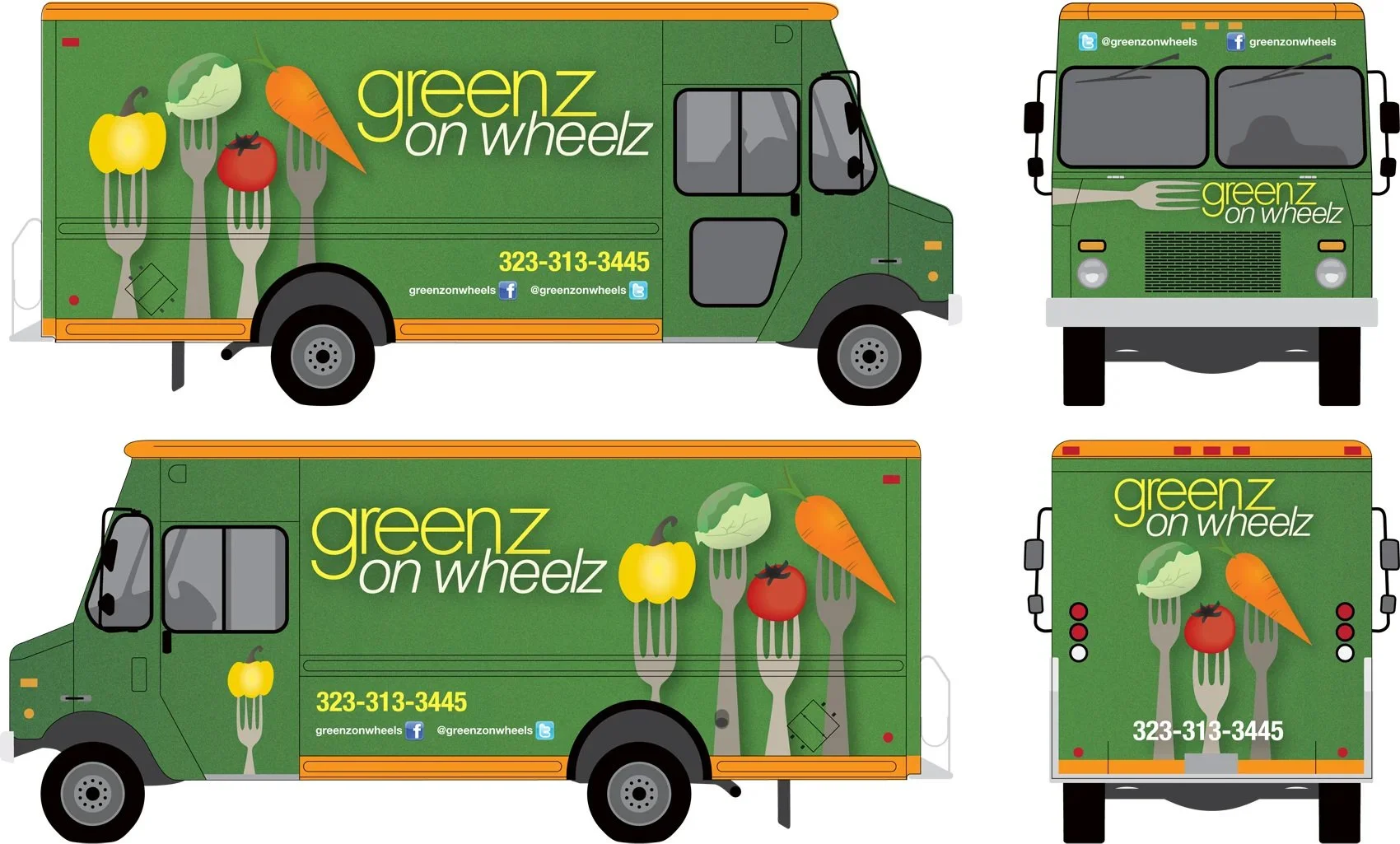Food Truck Mock Up Design, Class Project