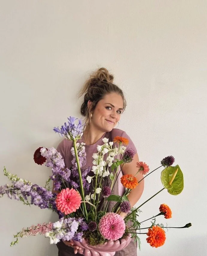 We are so excited to welcome McKenzie Millard of @heyjudeflorals back for year 3! She truly thinks outside the box and her artistry just sparks joy! Thank you for continuing to support the arts in coastal Georgia. 

#artinbloom #heyjudeflorals #savan
