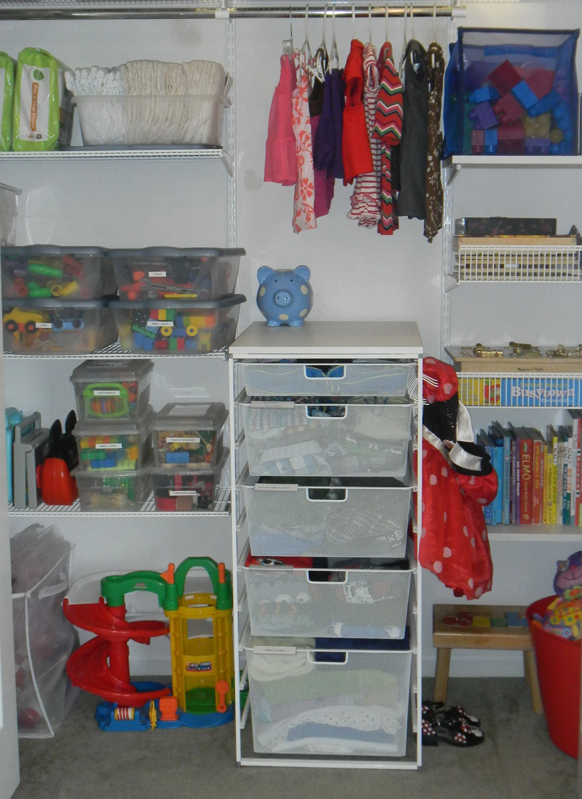 storing baby clothes